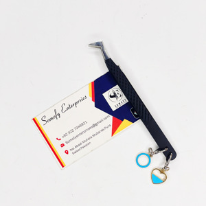 Pince à cils avec logo personnalisé de marque privée avec breloques Volume Extension de cils Pince à épiler en acier inoxydable Pointe en fibre plate - Product Image 4