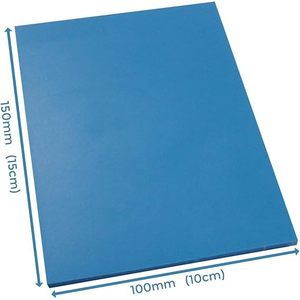Extra Soft Blue Polymer <b>Blocks</b> 100 X 150mm Pack of 10 3.2mm Super Soft for Easy Craft Sculpting - Product Image 4