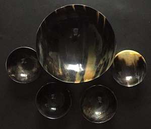 High Quality Custom-Size Natural Horn <b>Bowl</b> Handmade with Standard Design for Kitchenware and Parties <b>Disposable</b> - Product Image 6