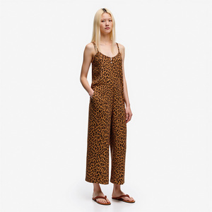 <span class=keywords><strong>Mono</strong></span> de Mujer con Estampado de <span class=keywords><strong>Leopardo</strong></span> Personalizado 2026, <span class=keywords><strong>Mono</strong></span> de Verano Informal con Tirantes Finos y Estampado de <span class=keywords><strong>Leopardo</strong></span> para Mujer - Product Image 3