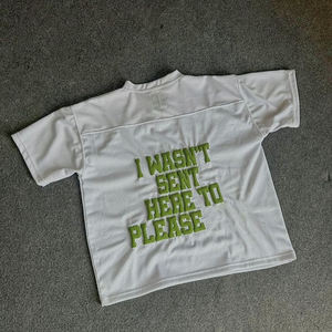 Personalizado para hombre Puff Imprimir Streetwear Tee OEM Fábrica de algodón de gran tamaño T Shirt 3D Raised Logo Design Shirt - Product Image 2