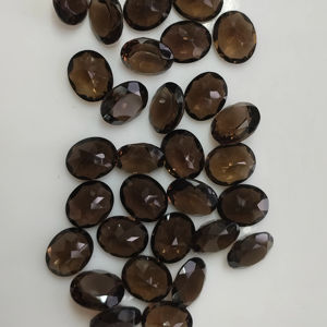 ควอตซ์สโมคกี้ธรรมชาติ 11x9 มม. รูปทรงวงรี คุณภาพดีที่สุด พลอยเม็ดเดี่ยวสำหรับทำเครื่องประดับ - Product Image 4
