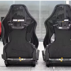 Popular Adjustable <b>Racing</b> Bucket <b>Seat</b> PVC Synthetic Leather Carbon Fiber Fiberglass Rear Interior Accessories Sturdy Design - Product Image 2