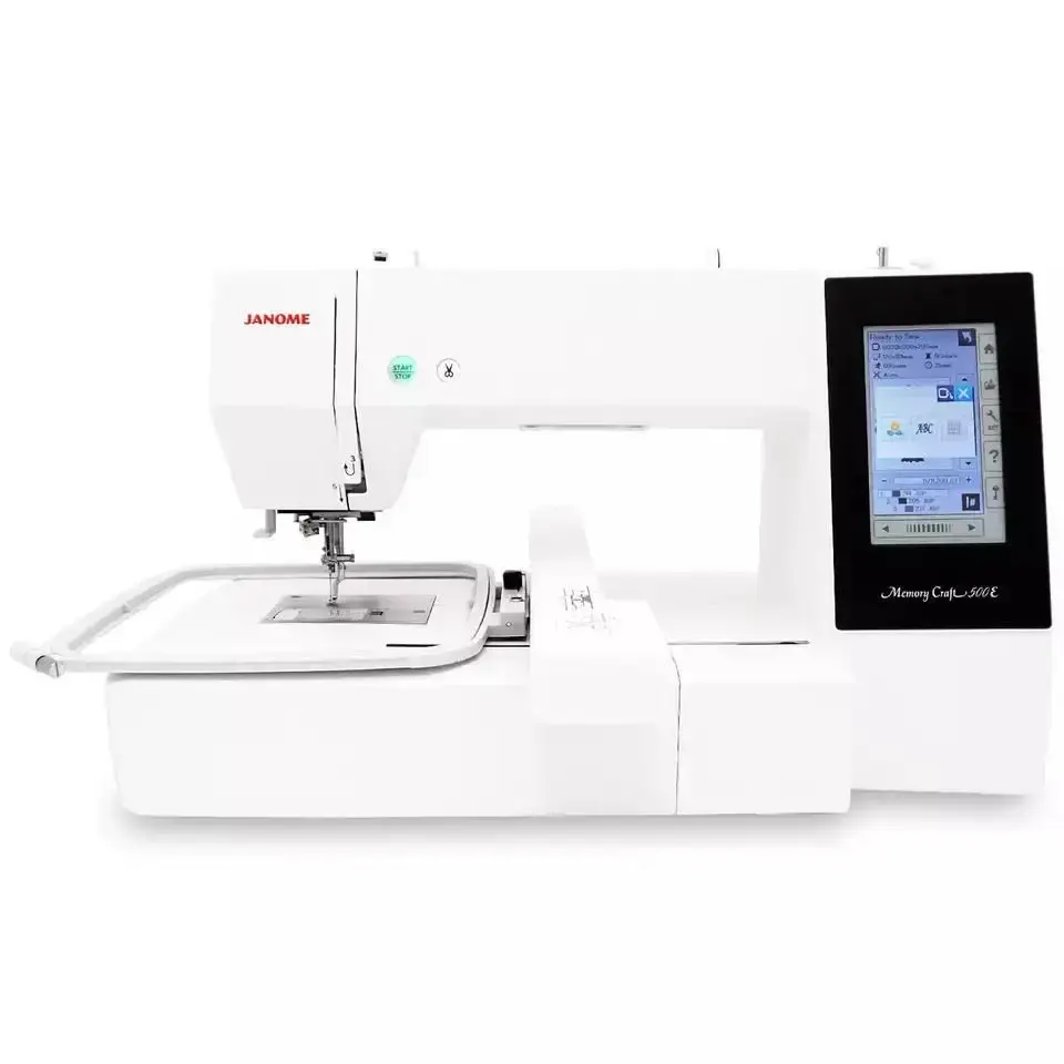 NEW Janome MemoryCraft 550E White Color Embroidery Sewing Machine