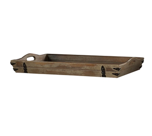 Plateau de service en bois fait à la main couleur naturelle nouveauté plateau de service en bois avec plateau de service de petit déjeuner réglable - Product Image 6