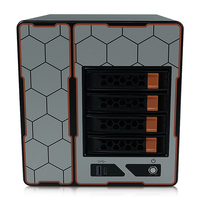 4 Bay Nvme Ssd Nas casing penyimpanan Cloud pribadi Server komputer B250 empat slot Hard Disk penyimpanan Cloud NAS