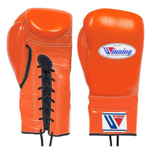Fabrication d'usine en cuir de vachette véritable combat professionnel Logo personnalisé imprimé gants de boxe gagnants rembourrage en latex - Product Image 1