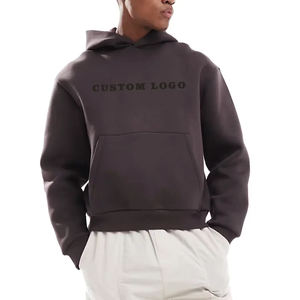 Sweats à capuche vierges surdimensionnés en coton lourd 430 GSM de haute qualité-Sweat à capuche unisexe grande taille avec logo personnalisé pour hommes - Product Image 1