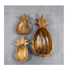 Vente en gros Bol en forme d'ananas en bois Fruits décoratifs et bol bougeoir à un prix abordable - Product Image 4