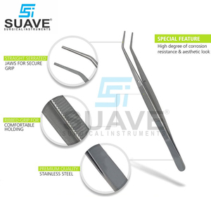 Pinces dentaires manuelles réutilisables en acier inoxydable de 4, 16 et 18 cm par SUAVE SURGICAL INSTRUMENTS - Product Image 4