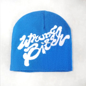 Factory Wholesale Y2K Jacquard Knit Beanie Hats Custom Logo Design for Women Men Unisex Winter <b>Accessories</b> for <b>Beach</b> Travel - Product Image 2