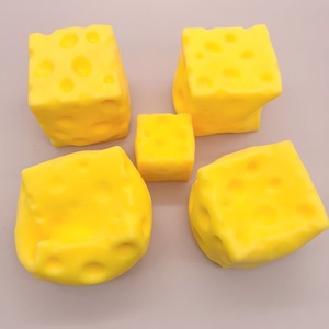 Wholesale Cheese <b>Squishy</b> Toys Soft TPR Simulated Food Squeeze Toys Custom Logo Available - Product Image 6