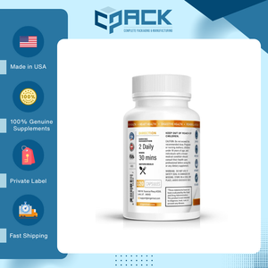 Compléments alimentaires pour adultes de haute qualité fabriqués aux États-Unis, capsules d'Ashwagandha, 120 capsules - Product Image 2