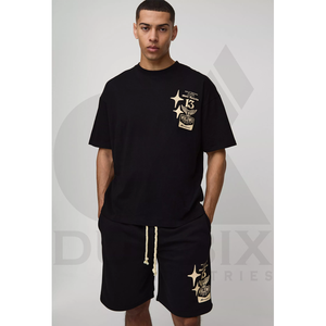 Conjunto de chándal corto y entrenamiento de gimnasio activo para hombre para correr y deportes al por mayor - Product Image 1