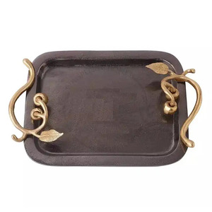 New Decorative Metal Serving <b>Tray</b> Square Shape <b>Silver</b> Plated for Hotel & Restaurant Snacks & <b>Drinks</b> Serving <b>Tray</b> - Product Image 4