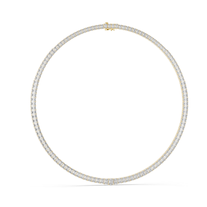 Collier en diamant CVD EF VVS-VS créé en laboratoire 24,06 CT, diamants taille émeraude, or 18 carats, 14 carats, or rose, or jaune, or blanc, luxe et raffinement - Product Image 1