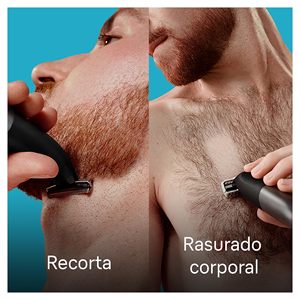 Tondeuse à barbe électrique rechargeable pour hommes, étanche IPX7, lames en acier inoxydable, kit de toilettage avec source d'alimentation par batterie - Product Image 2