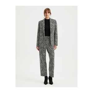 Chaqueta de Punto con Estampado Extra Grande de Mezcla de Algodón para Mujer BGN W24J405 - Product Image 1