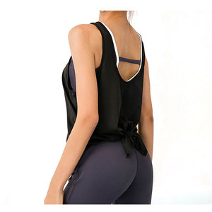 Débardeur en satin pour femme, dernier design, pour la course à pied, la salle de sport, le fitness, le yoga, l'entraînement, logo personnalisé sur le devant, respirant, séchage rapide - Product Image 5