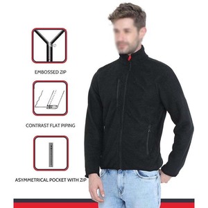 2026 Men's Winter Polar Fleece Jacket Stylish Comfortable Canvas Casual Wholesale Zipper Jacket Full Sleeves - Product Image 3