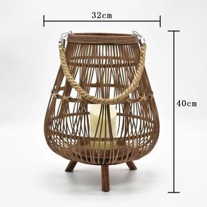 Handicraft Rattan <b>Lampshade</b>, Rattan Table Lamp - Product Image 3