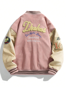 Veste d'hiver de haute qualité brodée avec logo personnalisé pour hommes OEM style baseball letterman Varsity Jacket - Product Image 5