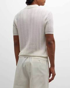 Último diseño personalizado Color Logo manga corta Venta caliente tendencia secado rápido 100% algodón tejido Polo camiseta para hombres - Product Image 3