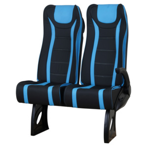 Asiento Reclinable M2 para Autobús, Minibús o Autocar con Accesorios Traseros, Red para Revistas, Bandeja para Comida y Agarradera - Product Image 4