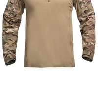 Uniforme tactique respirant en polyester/coton Oxford Rip-Stop camouflage, couleur personnalisée, logo personnalisé, unisexe, entraînement en plein air