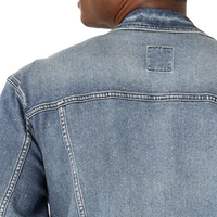Veste en jean OEM personnalisée haut de gamme, décontractée, imperméable, respirante, brodée, à fermeture boutonnée, délavée à la pierre, effet vieilli professionnel