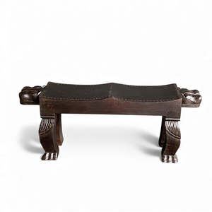 Banco Naga de Madera Hecho a Mano, Diseño Asiático, Muebles para Sala de Estar - Product Image 6