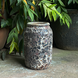 Pot de fleurs en céramique émaillée de style américain durable pour l'intérieur, avec trou de drainage, fait à la main, écologique, décoration classique pour la maison et le jardin - Product Image 3