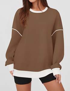 Ropa de calle de otoño e invierno acepta OEM de punto ecológico bordado Logo transpirable Yoga gimnasio entrenamiento sudadera - Product Image 3