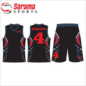 Uniforme de basket-ball Qualité supérieure Col rond Ensemble de maillots de basket-ball à sublimation personnalisée Uniforme personnalisé, - Product Image 3