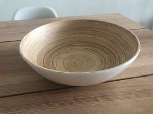 ชามสลัดไม้ไผ่สีขาวปั่น2023เป็นมิตรต่อสิ่งแวดล้อมเครื่องใช้สำหรับอาหารค่ำขายส่งราคาดีจากเวียดนาม - Product Image 3