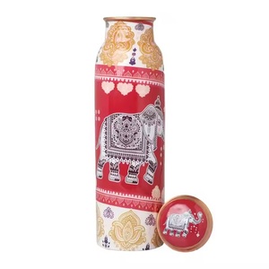 Botella de agua de cobre impresa de calidad superior disponible con tamaños personalizados Accesorios para bebidas disponibles a prueba de fugas - Product Image 6