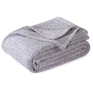 Wholesale milestone custom designer blanket picnic muslin swaddle knitted blankets sublimation fleece blanket with Fringe