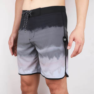 Shorts de surf pour hommes, solides, à séchage rapide, imperméables, taille élastique, doublure douce, matière respirante, logo personnalisé OEM, shorts de planche - Product Image 4