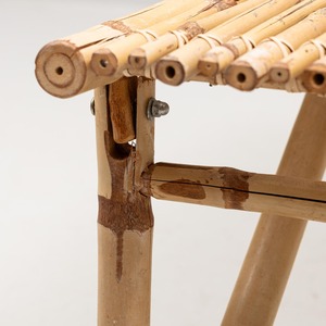 Banc décoratif extérieur en bambou meubles de patio de jardin bancs fabriqués à la main naturels pour le parc - Product Image 5