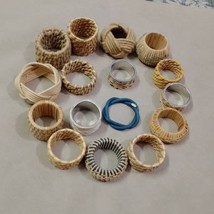 Best Design Multi-Color <b>Resin</b> Napkin <b>Ring</b> Set Multi-Shape Tableware for Home & Restaurant Kitchen New Style Dinnerware - Product Image 5