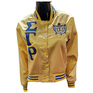 Venta al por mayor ODM moda bordado Varsity chaqueta para el invierno frío estilo Letterman mangas de cuero logotipo personalizado hecho tela de lana - Product Image 4