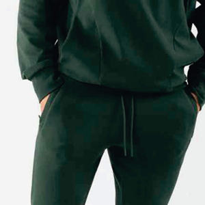 Pantalon de survêtement décontracté de couleur unie pour hommes personnalisé en gros basique éponge française avec cordon de serrage en coton - Product Image 6