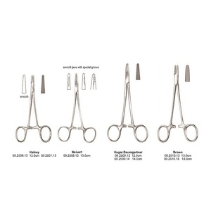 Kit de sutura quirúrgica manual con portagujas de acero inoxidable, certificado CE ISO, acabado mate opaco y reutilizable, VERITAS, 2017 - Product Image 4