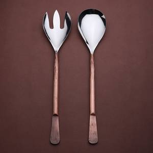 Sleek Handles Steel <b>Salad</b> Servers <b>Salad</b> <b>Tools</b> Suitable For Events And Catering Restaurants Handcrafted From India - Product Image 4