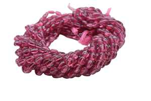 Perles de pierres précieuses de forme ovale lisse en tourmaline rose naturelle 6mm perles polies en vrac pour la fabrication de bijoux prix de gros - Product Image 4