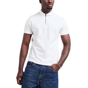 Camiseta Polo de Manga Corta para Hombre, Estilo Urbano, Tejido Transpirable, Cuello Camisero, Cierre de Media Cremallera - Product Image 3