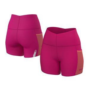 Medias de media pierna para mujer con bolsillos laterales, color fucsia, entrepierna de 14 cm/5.5 pulgadas - Product Image 5