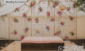 เทียนโลหะสีทองทันสมัยตกแต่งผนังออกแบบเทียนแต่งงานผนังเทียนประกายสำหรับตกแต่งห้องโถงแต่งงาน - Product Image 5