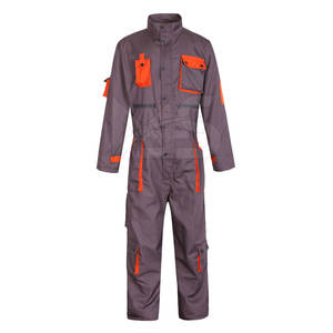 Combinaison en coton de haute qualité manches complètes combinaison de travail globale logo de sécurité réfléchissant respirant étanche à l'eau pour l'été - Product Image 5