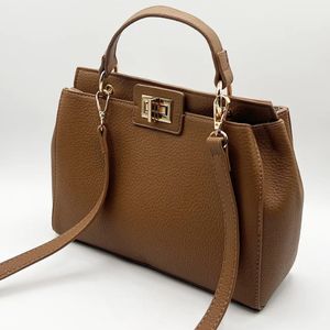 Sacs à main pour femmes en cuir PU de luxe, design décontracté, bandoulière unique, sacs à main tendance pour femmes, imperméables, en litchi - Product Image 3